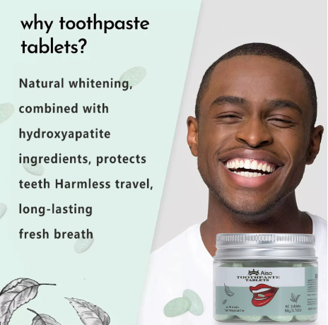 Toothpaste Tablets Teeth Whitening With Nano Hydroxyapatite Fluoride Free