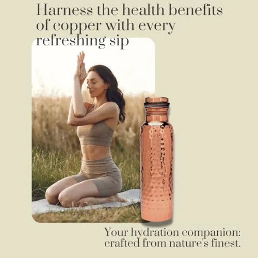 Pure Copper Ayurvedic Water Bottle